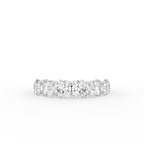 18K Half Eternity Round Diamond Ring — TOP
