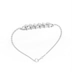 18K Diamond Bar Bracelet — 3D VIEW