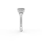 18K Five Stone Emerald Cut Diamond Ring — SIDE