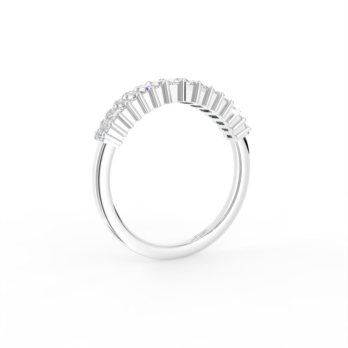 vimg:FJ4796|vimg:FJ4815|14K Eternity Baguette Diamond Ring — 3D VIEW