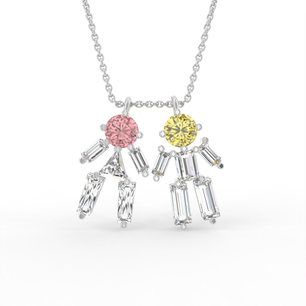 Sterling Silver Diamond Pendant — TOP