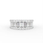18K Eternity Baguette Diamond Ring — TOP