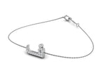 18K Arabic Alphabet Diamond Bracelet — 3D VIEW