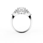 vimg:Z00565|18K White Gold Trilogy Oval Diamond Ring — FRONT