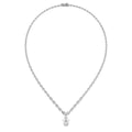 18K Pear Diamond Tennis Necklace — TOP