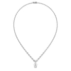 18K Pear Diamond Tennis Necklace — TOP