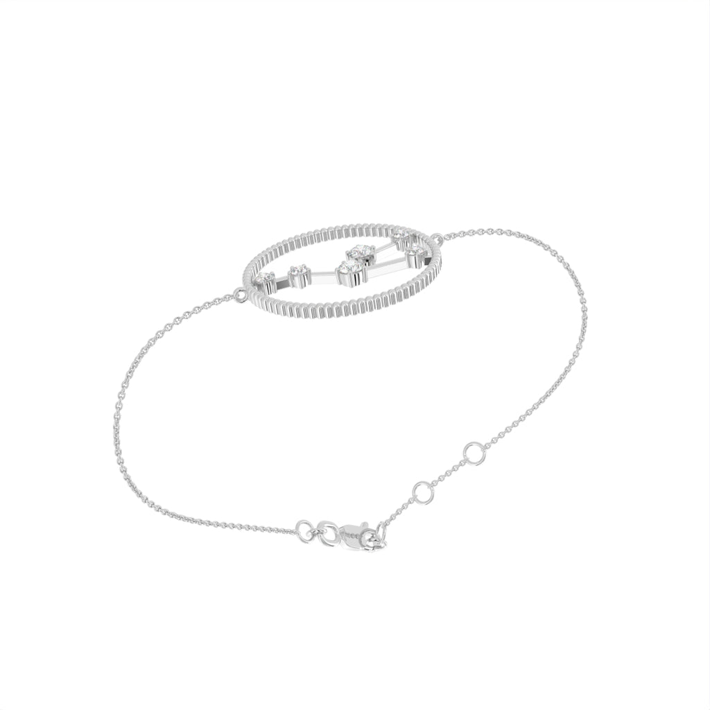 18K Taurus Constellation Diamond Bracelet — 3D VIEW