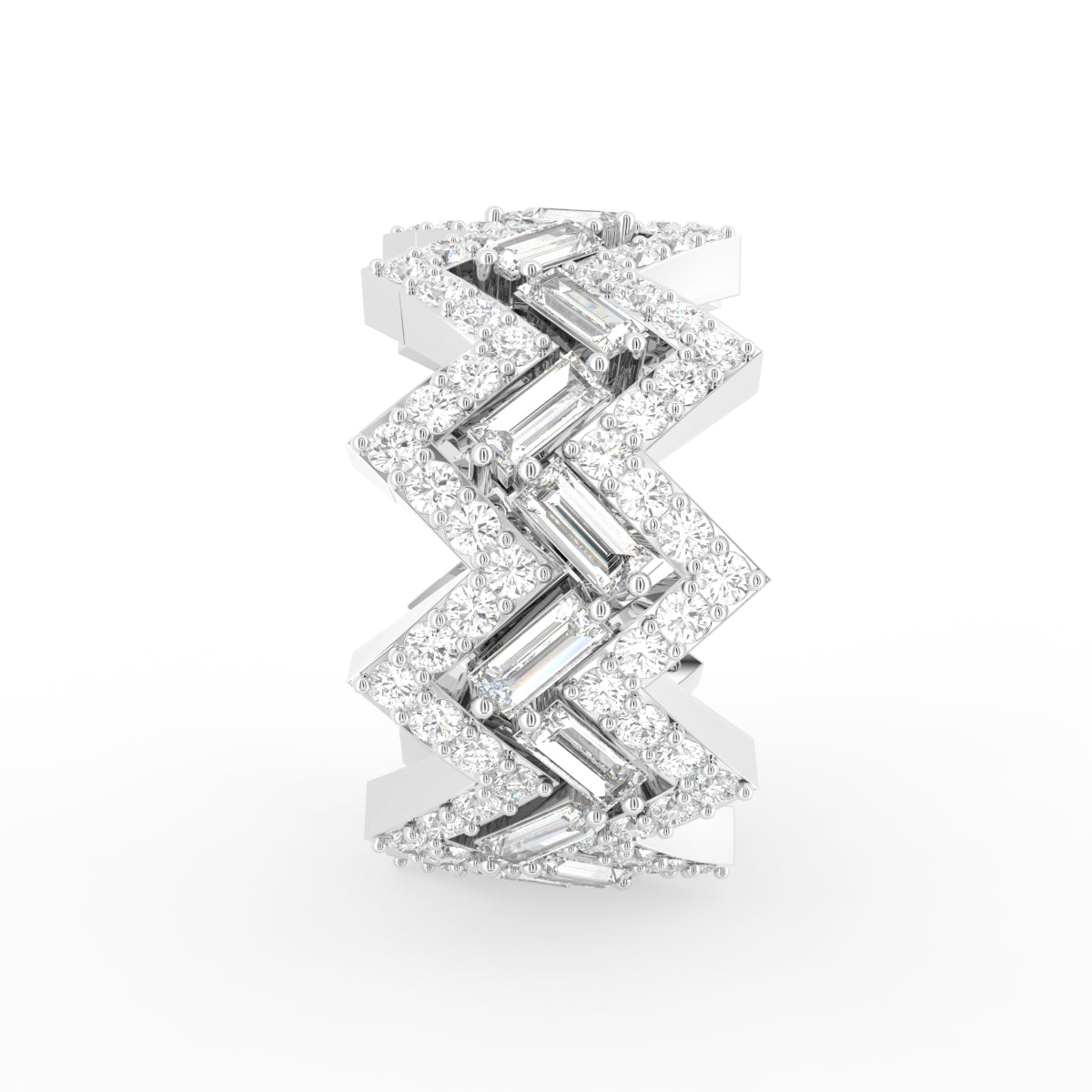 vimg:FJ2791|vimg:FJ3092|18K White Gold Round Diamond Ring — SIDE