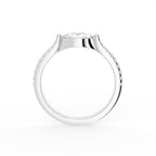 18K Yellow Gold Marquise Diamond Promise Ring — FRONT