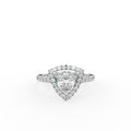 18K Halo Trillion Diamond Ring — TOP