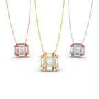 vimg:Z01078|18K Bespoke Princess Diamond Pendant — 3 COLOR