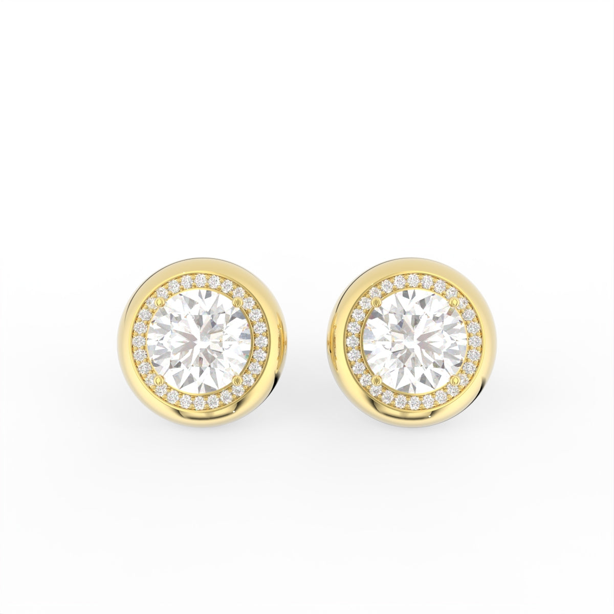 Sterling Silver Diamond Earrings — TOP