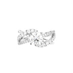 18K Bespoke Round Diamond Ring — TOP
