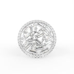 18K White Gold Bespoke Baguette Diamond Ring — TOP
