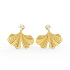 Sterling Silver Round Diamond Earrings — TOP