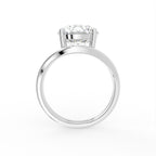 18K Yellow Gold Solitaire Round Diamond Ring — FRONT