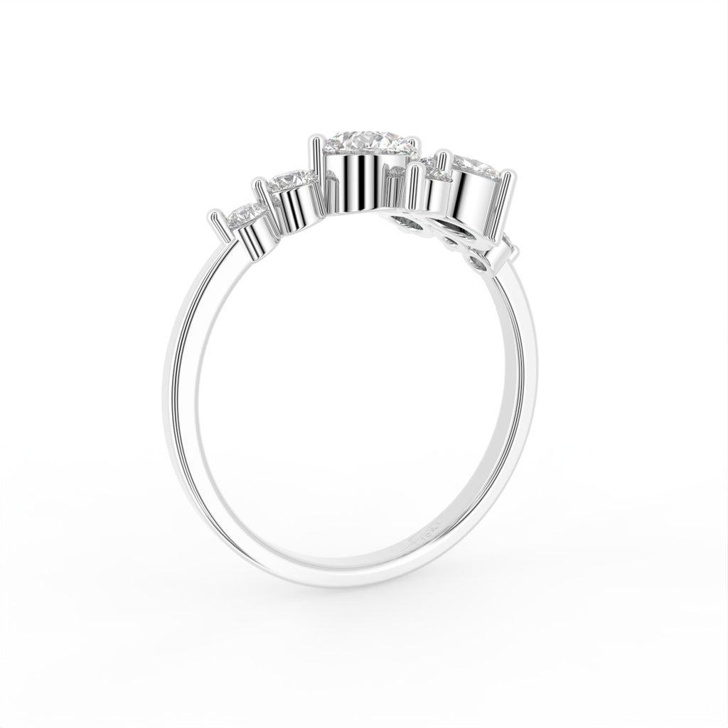 18K Bespoke Diamond Ring — 3D VIEW