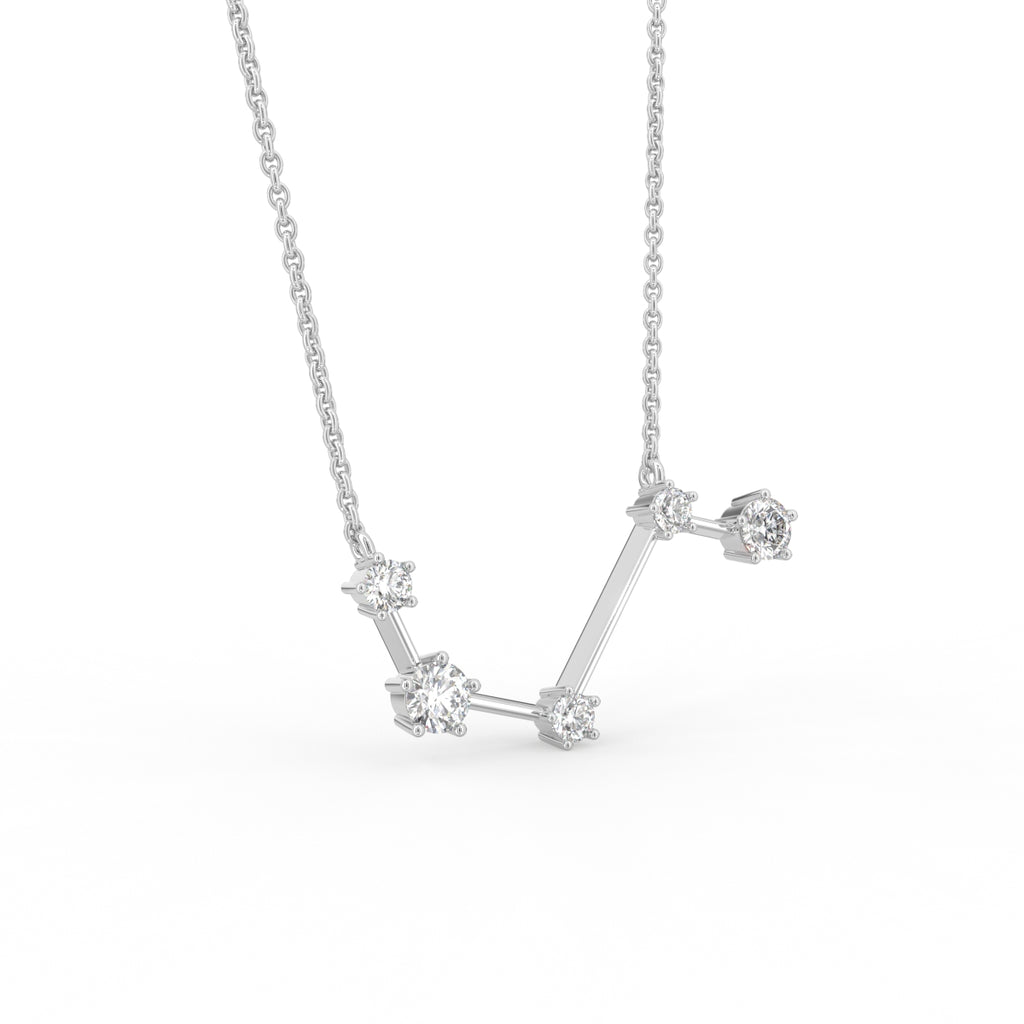 vimg:FJ6014|vimg:FJ6922|18K Constellation Round Diamond Pendant — 3D VIEW
