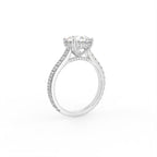 18K Solitaire Diamond Engagement Ring — 3D VIEW
