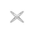 18K Crossover Diamond Ring — TOP
