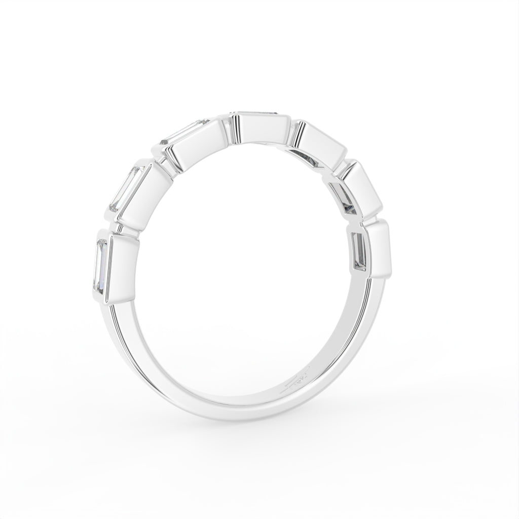 vimg:FJ2823|vimg:FJ2824|18K Baguette Eternity Diamond Ring — 3D VIEW
