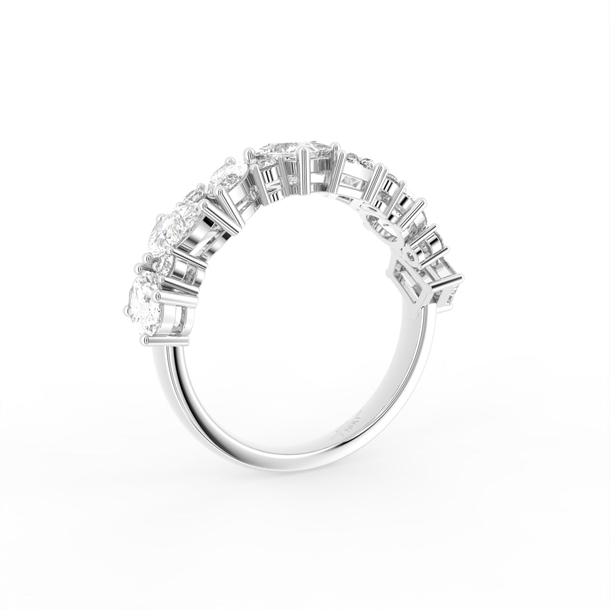 18K Eternity Diamond Ring — 3D VIEW