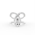 18K Bespoke Pave Diamond Ring — TOP