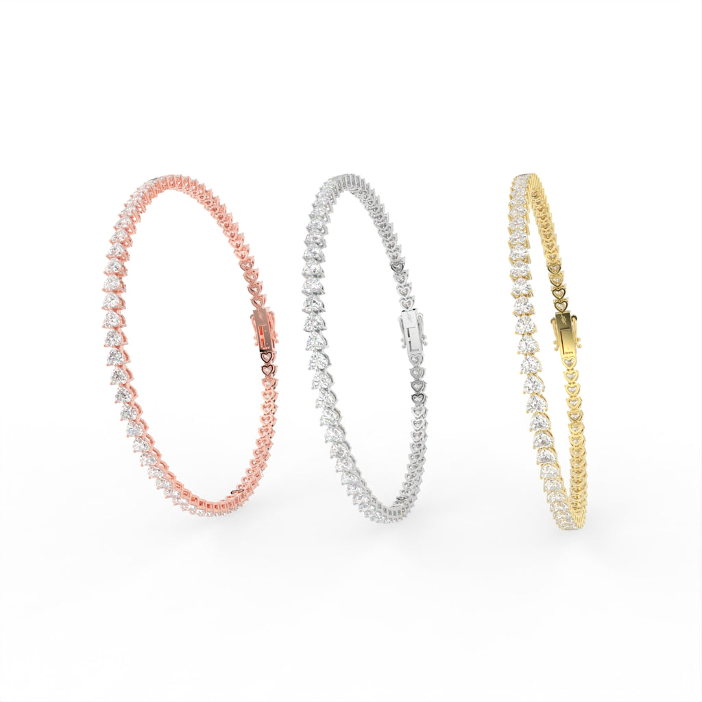 18K Diamond Bracelet — 3 COLOR