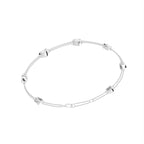 14K Yellow Gold Heart Diamond Bracelet — 3D VIEW