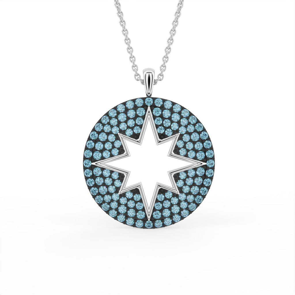 Sterling Silver Diamond Pendant — TOP