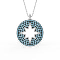 Sterling Silver Diamond Pendant — TOP