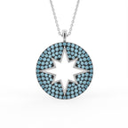 Sterling Silver Diamond Pendant — TOP