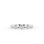 18K Bespoke Bezel-Set Diamond Ring — TOP