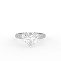 vimg:FJ6774|vimg:FJ6775|18K Solitaire Heart Diamond Engagement Ring — TOP