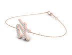 18K Alphabet Diamond Bracelet — 3D VIEW