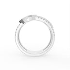 18K Bespoke Round Diamond Ring — FRONT