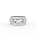 18K Openwork Pave Diamond Ring — TOP