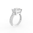 Sterling Silver Princess Diamond Ring — IMAGE URL
