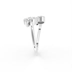 18K Bespoke Cluster Diamond Ring — SIDE