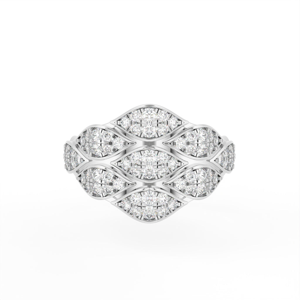 Sterling Silver Diamond Ring — TOP