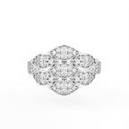 Sterling Silver Diamond Ring — TOP