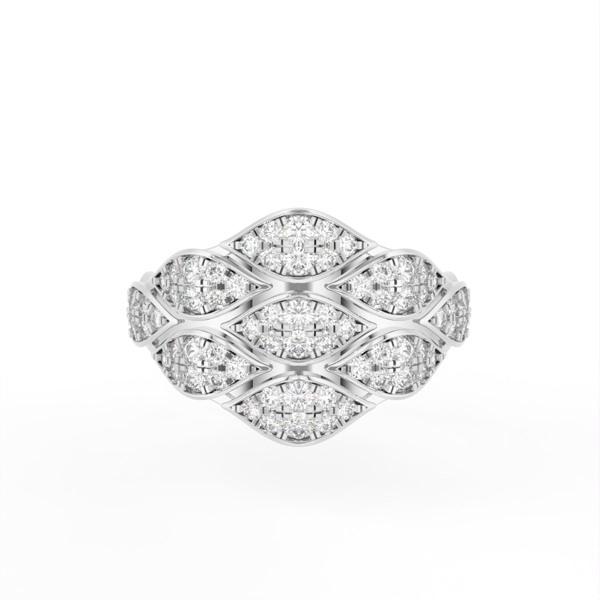 Sterling Silver Diamond Ring — TOP