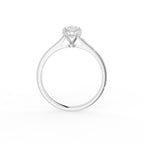 18K Solitaire Diamond Engagement Ring — FRONT