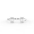18K White Gold Baguette Diamond Ring — TOP