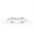 18K White Gold Baguette Diamond Ring — TOP