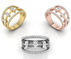 18K Baguette Diamond Eternity Ring — 3 COLOR