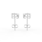 18K Stud Diamond Earrings — SIDE VIEW