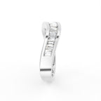 18K Yellow Gold Baguette Diamond Eternity Ring — SIDE