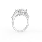 vimg:FJSTWG00078|18K Trilogy Oval Diamond Engagement Ring — 3D VIEW