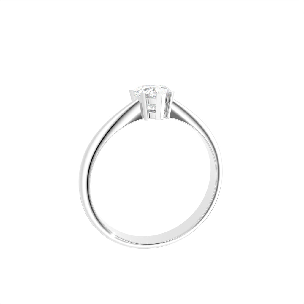 18K Solitaire Diamond Ring — 3D VIEW